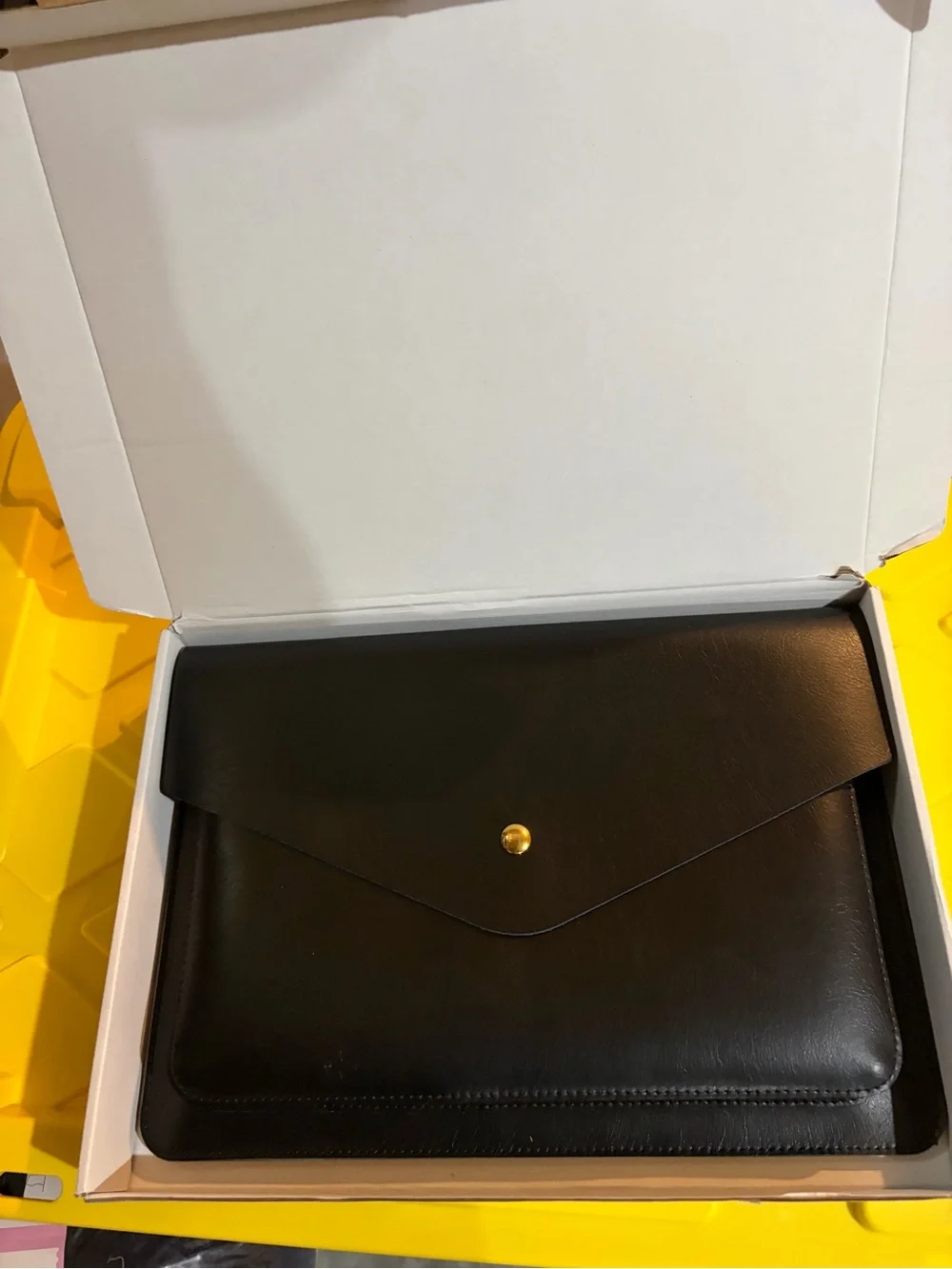 N/A black leather